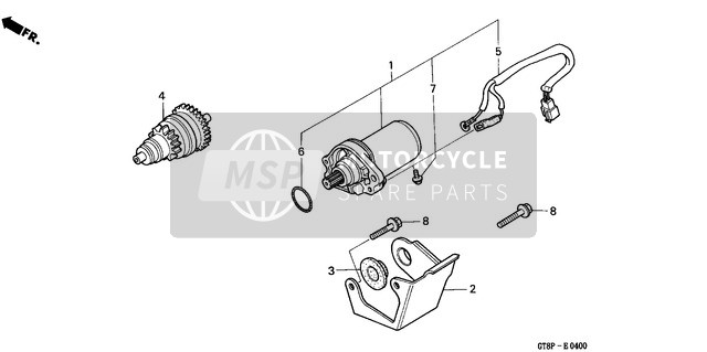 Honda PK50M 1993 Beginnend Servomotor für ein 1993 Honda PK50M